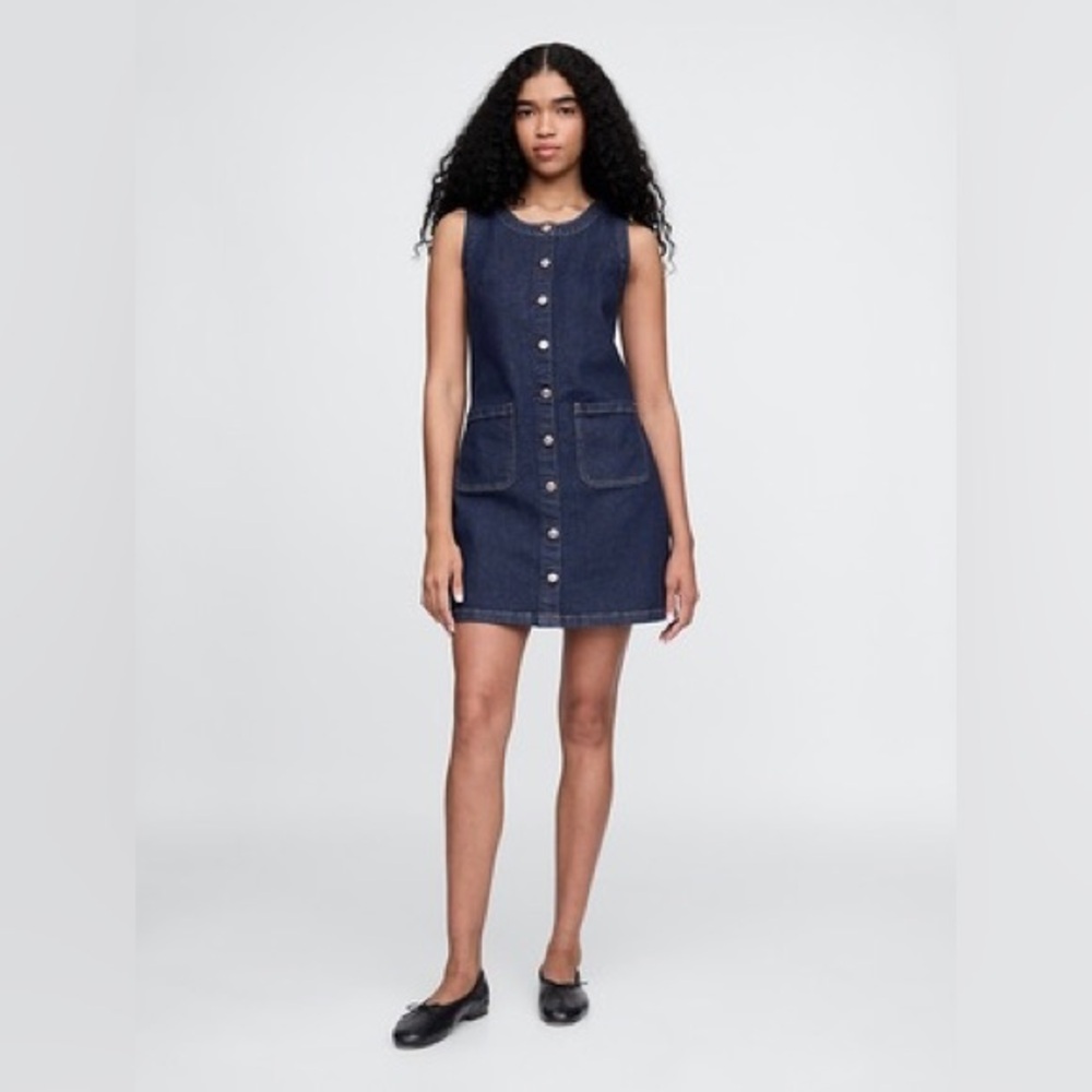 GAP Denim Mini Shift Dress